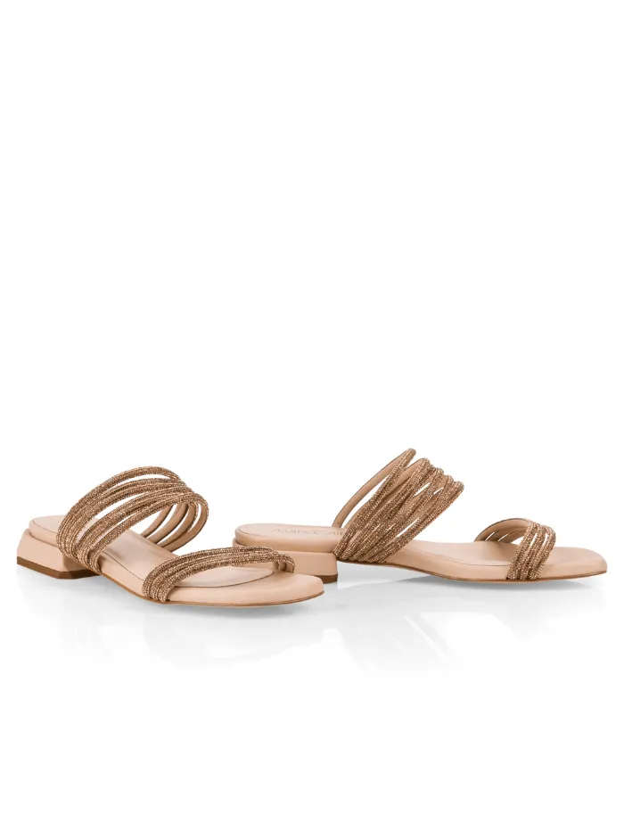 Marc Cain Gold Sparkly Sandals UB SG.08 Z07 COL 144