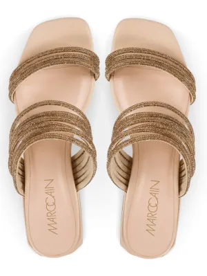 Marc Cain Gold Sparkly Sandals UB SG.08 Z07 COL 144