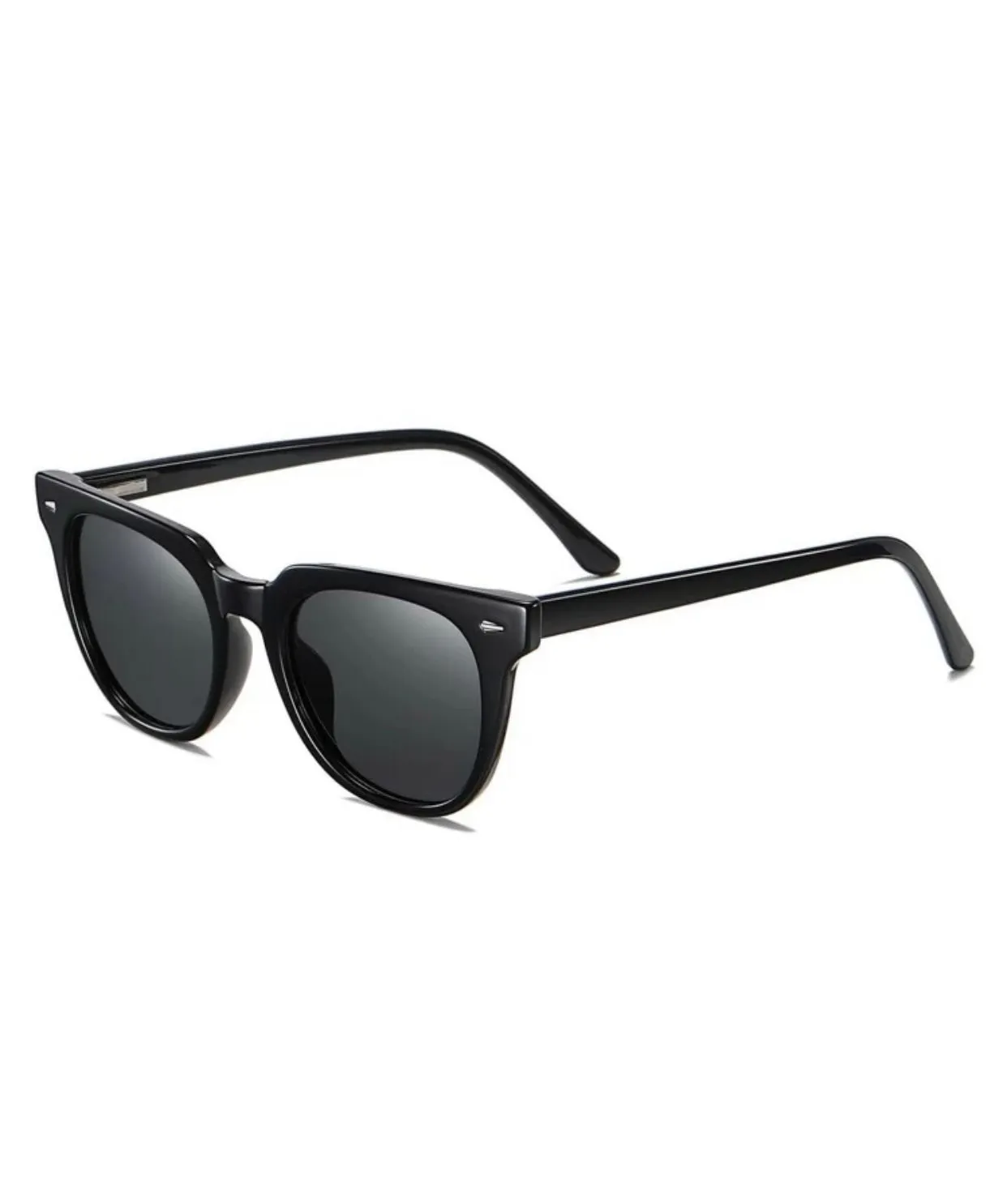Men rivet decor polarized sunglasses