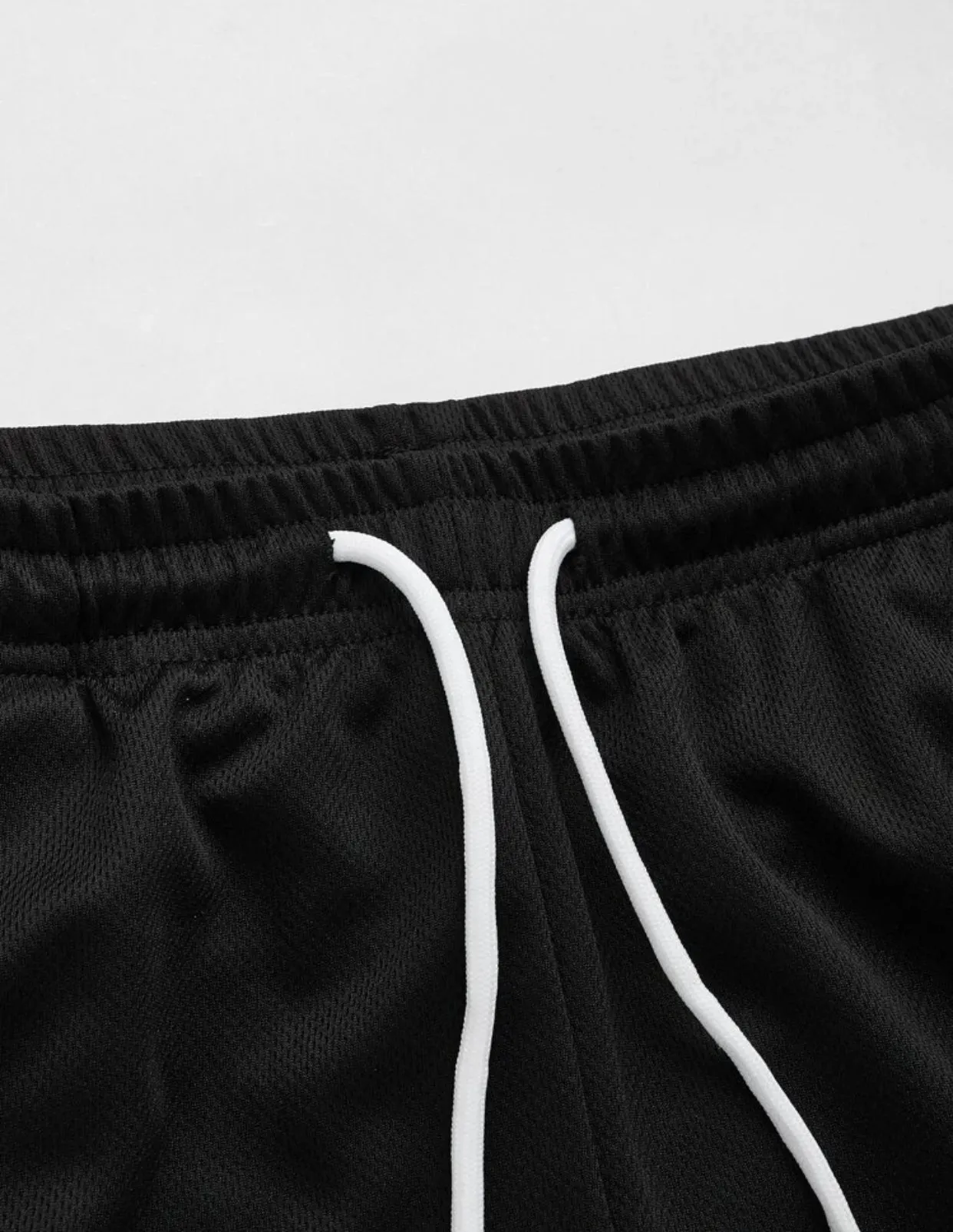 Men’s 2 in 1 graphic print drawstring waist capris sports tights