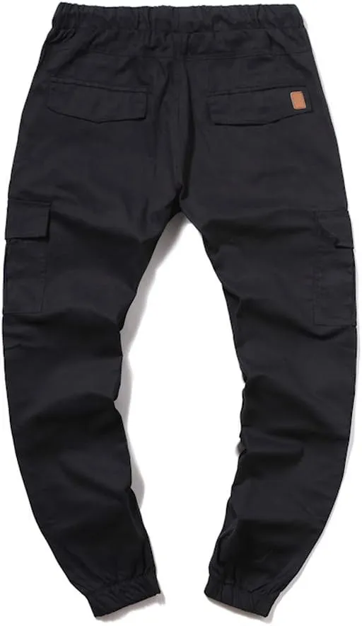 Mens Joggers Cargo Pants Men Fashion Pants Sweatpants Casual Work Chino Pants Drawstring Cargo Pants Hiking Outdoor Pants