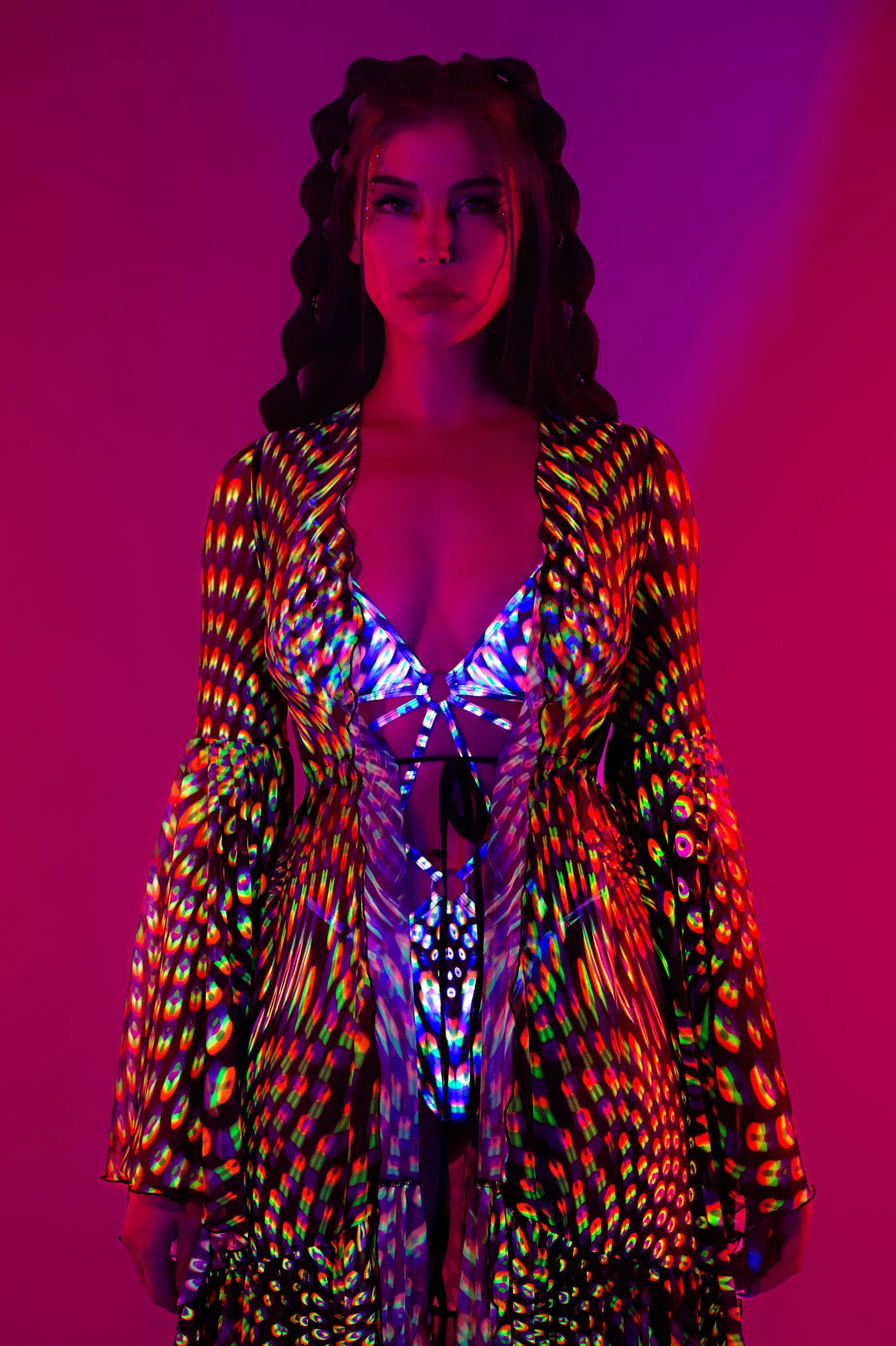 Neon Pulsar Unisex Mesh Duster
