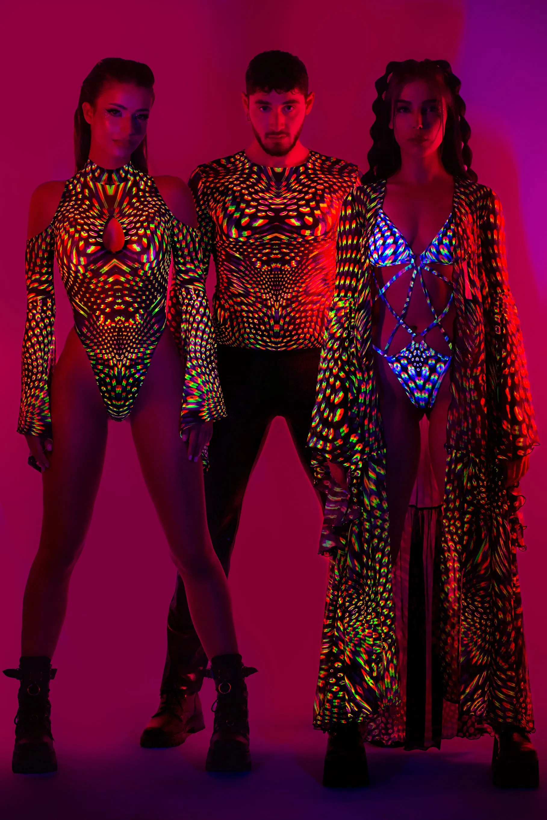 Neon Pulsar Unisex Mesh Duster