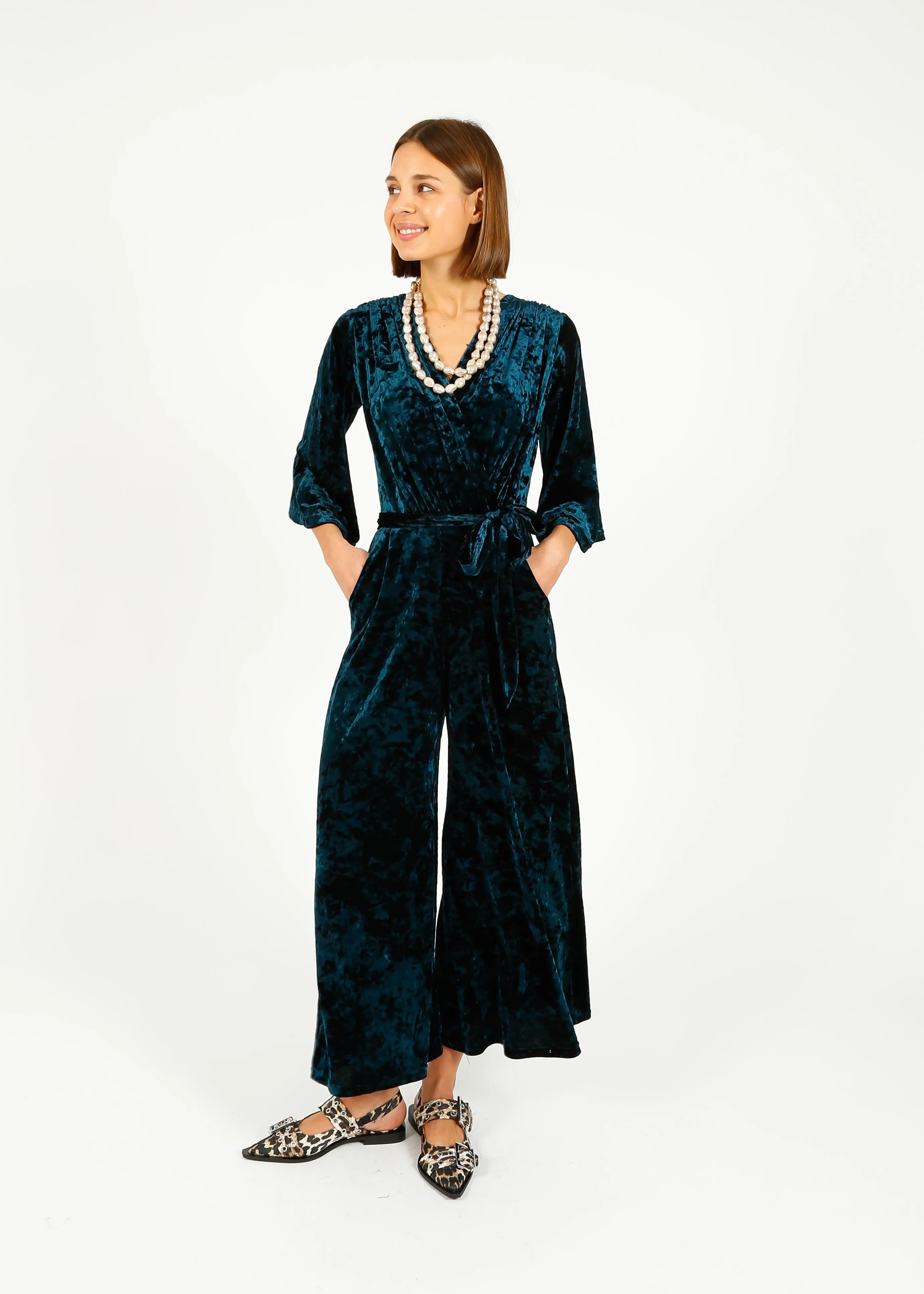 ONJENU Laurie Jumpsuit in Velvet Blue