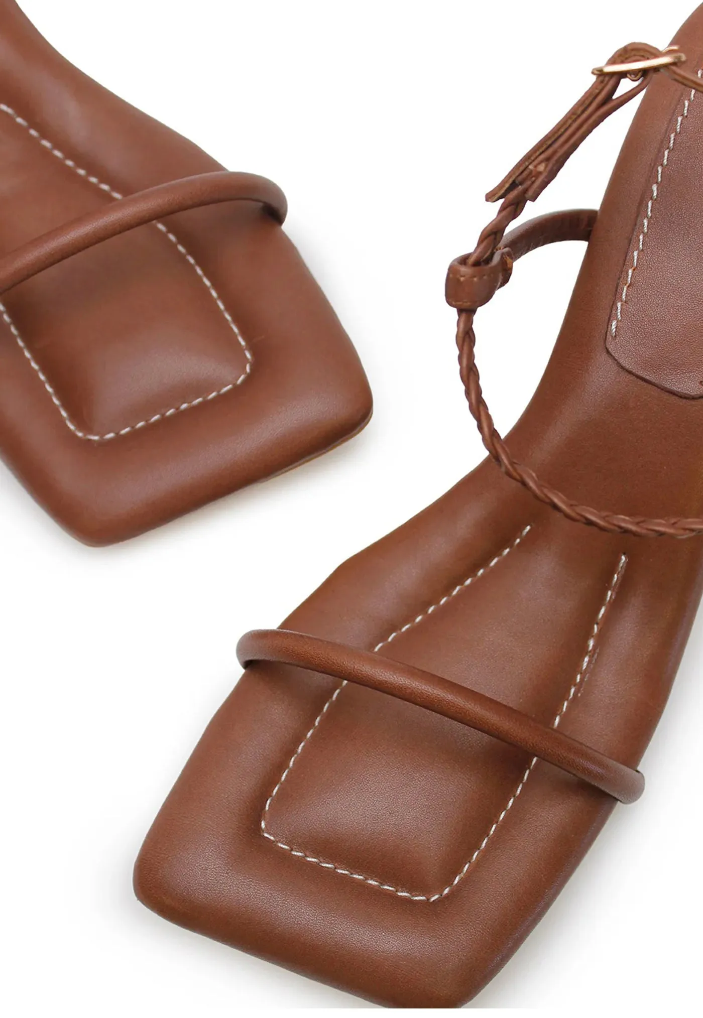 Padded Kitten Heel - Pecan
