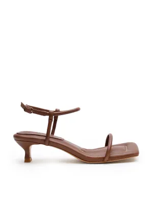 Padded Kitten Heel - Pecan