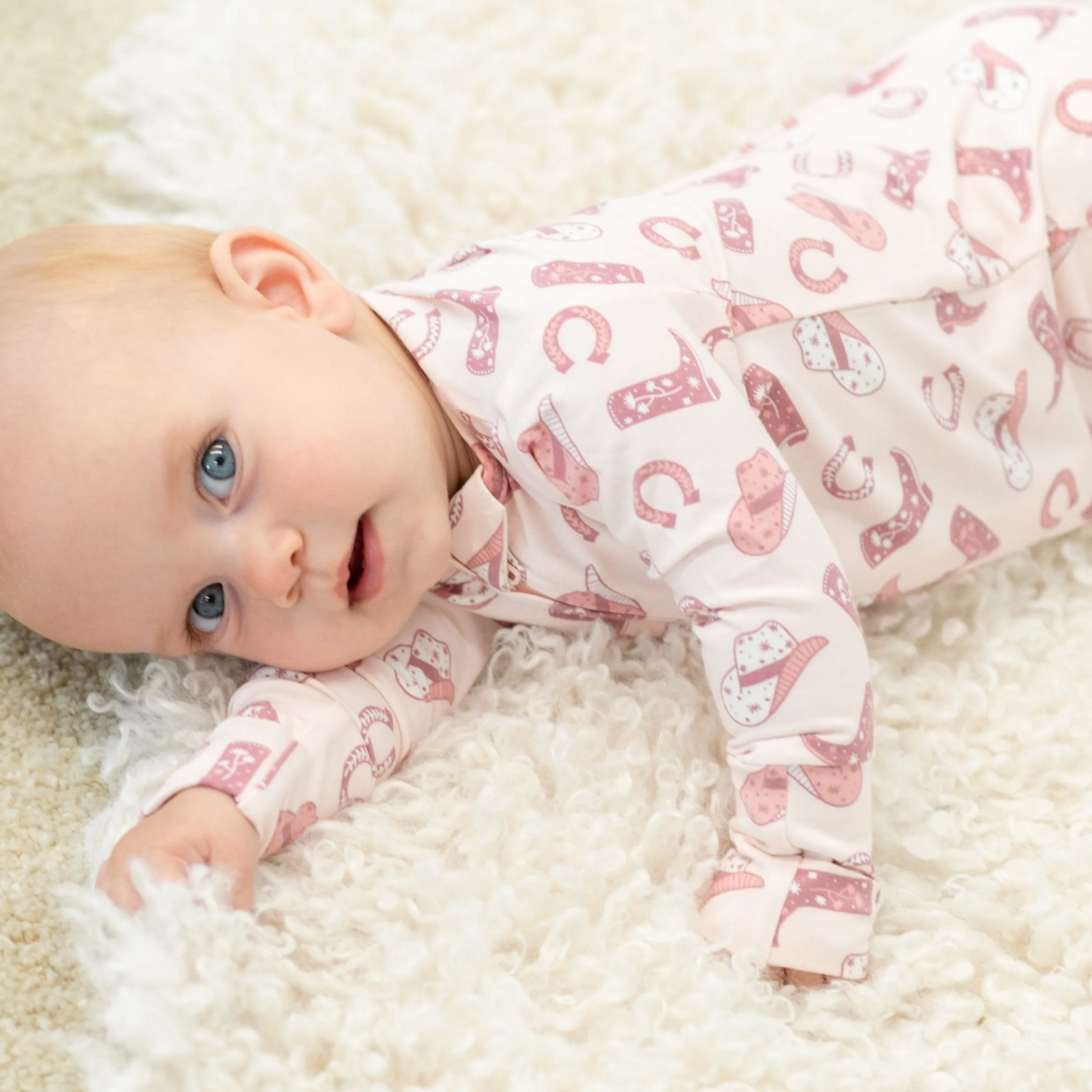 Pink Western Boots Convertible Romper