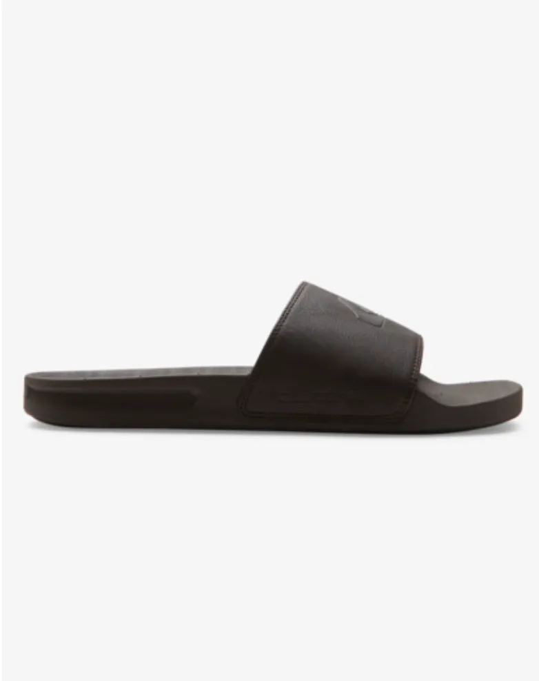 Quiksilver Rivi Nubuck - Slider Sandals For Men- Brown