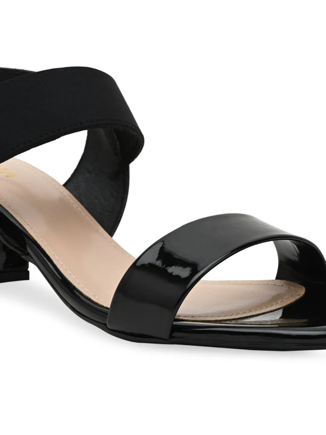 Rocia By Regal Black Women Classic Patent Sandals
