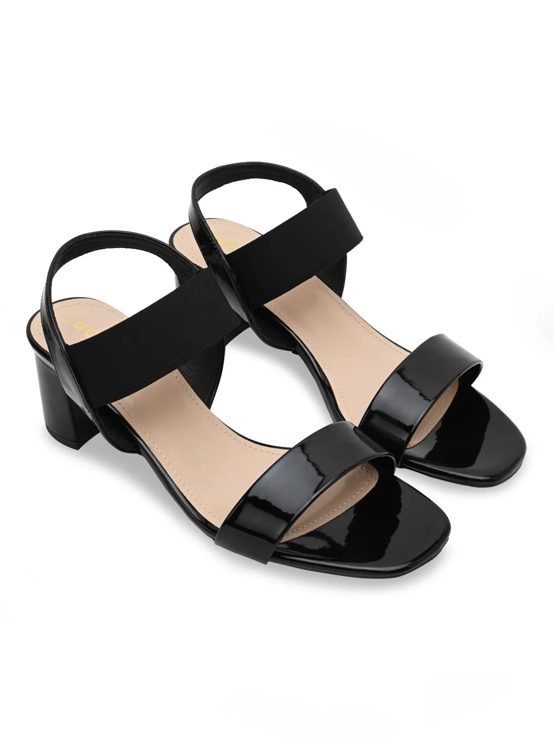 Rocia By Regal Black Women Classic Patent Sandals
