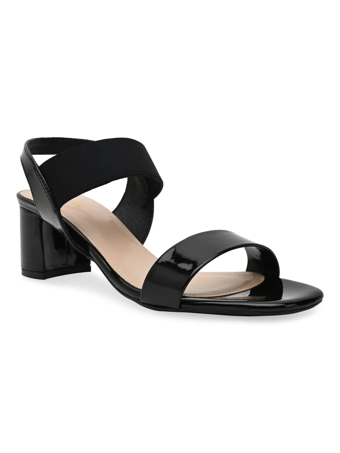 Rocia By Regal Black Women Classic Patent Sandals