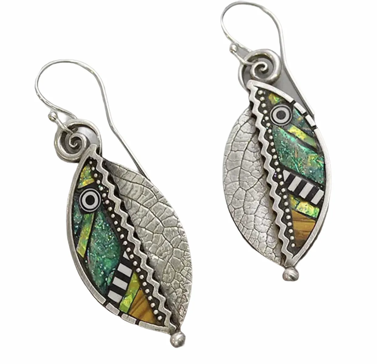 Tribal inspired unique dangle earrings