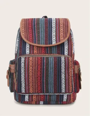 Tribal Pocket front backpack