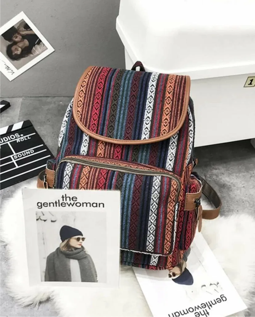 Tribal Pocket front backpack