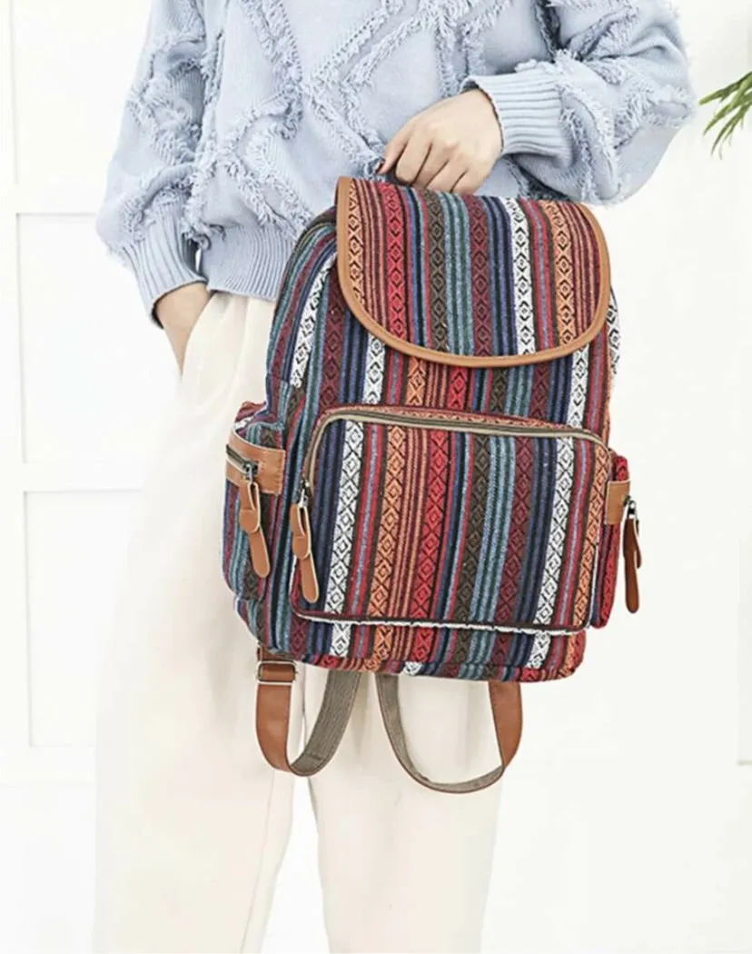 Tribal Pocket front backpack