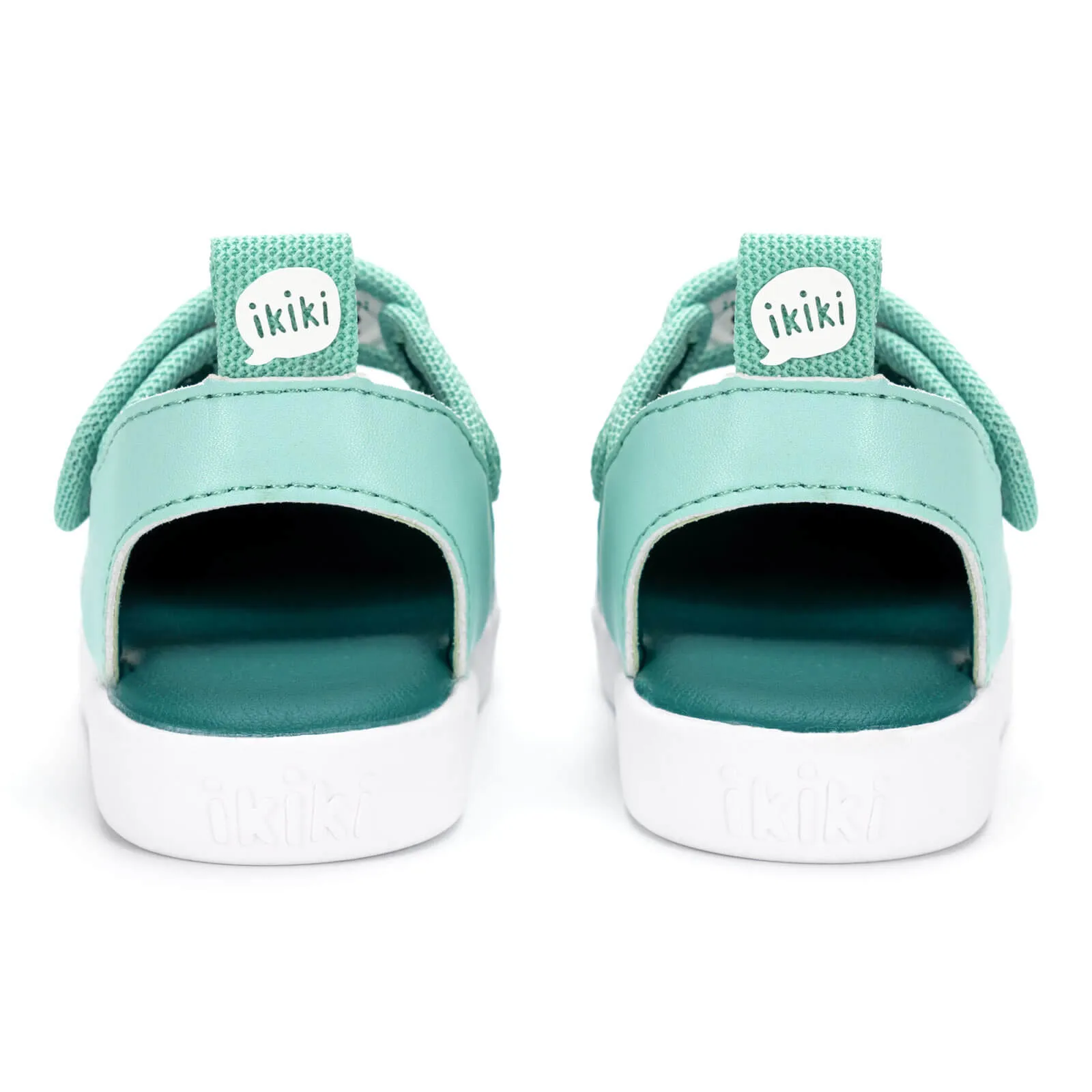 Vintage Rainbow Squeakerless Toddler Sandals | Teal