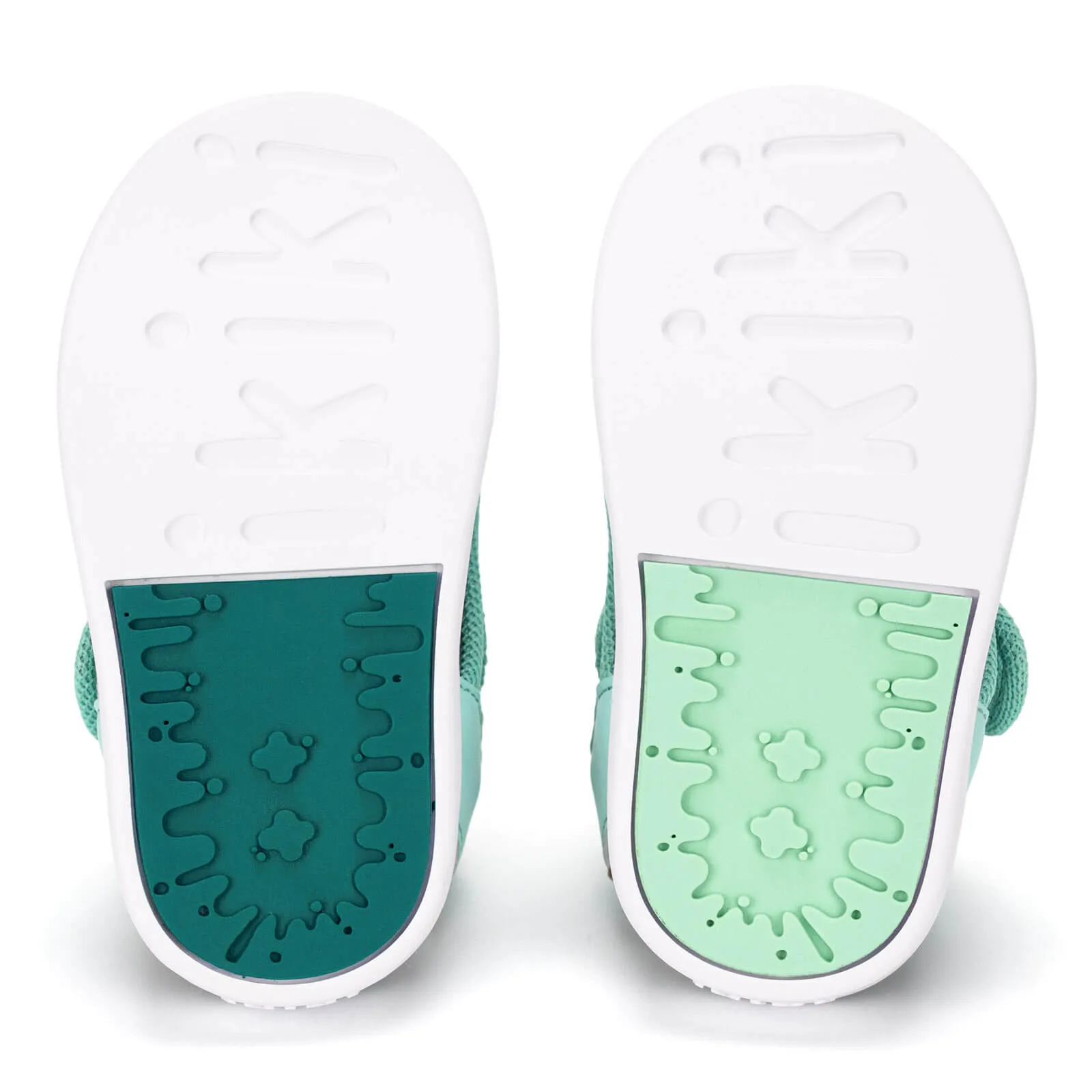 Vintage Rainbow Squeakerless Toddler Sandals | Teal