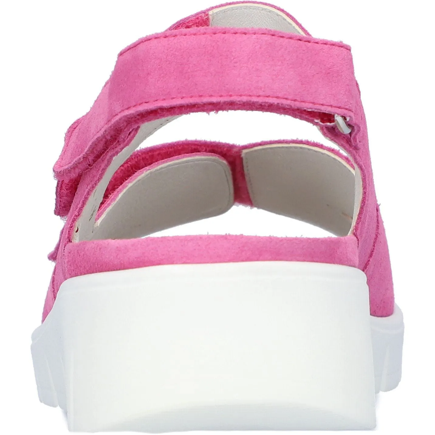 Waldlaufer 658001 195 233 K-Adea Ladies Orchid Pink Suede Arch Support Touch Fastening Sandals