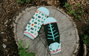 Woven Pear - Shorty Socks, Little Trees